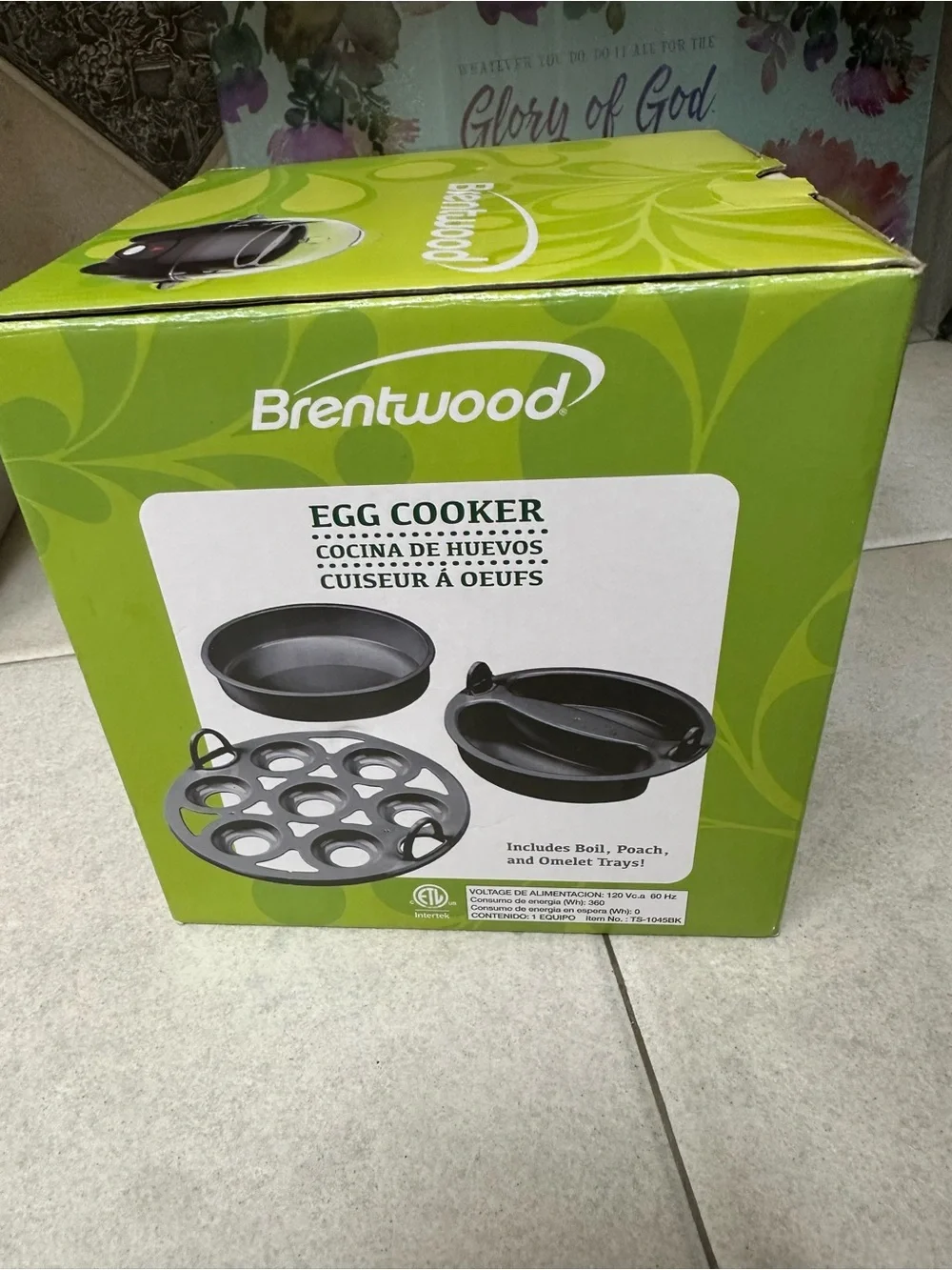 Brentwood Black Egg Cooker – Compact Breakfast Steamer
